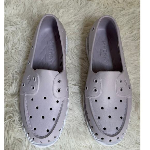 Sperry Rubber Shoes Slip Ons A/O Float Purple Womens Size 9 M - Picture 1 of 8